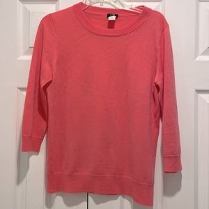 J. Crew Womens Merino Wool Tippi Sweater Size Medium Pink Preppy Casual